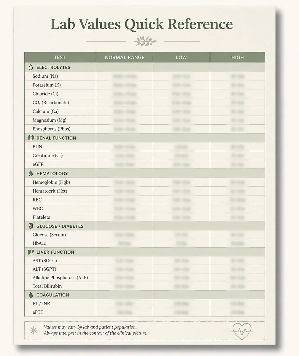 Printable charts